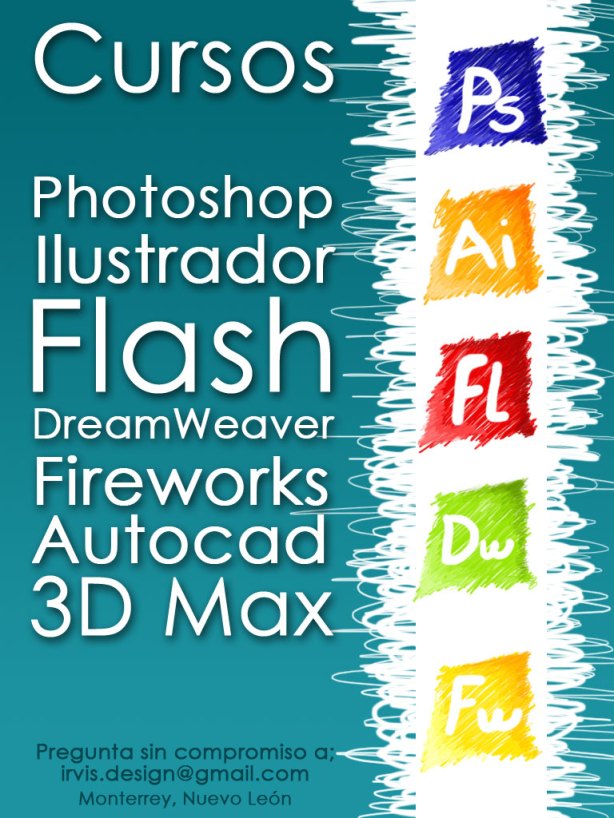 cursos, monterrey, nuevo leon, flash, photoshop, ilustrador, illustrator, dreamweaver, fireworks, autocad, 3dmax, kleruenn